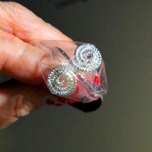 ❤️ Silver Swirl Thumb Ring NEW